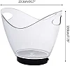 Refrigerated Transparent Ice Bucket，Colorful LED Light Gradient Ice Buckets Bar Wine