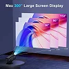 1080P Smart Projector With Built-in Apps, Wifi Bluetooth- Mini Portable Outdoor Movie HY320