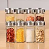 Rotating Spice Rack With 16 Seasoning Jars, Revolving Tower Organizer Stainless Steel For Kitchen Storage