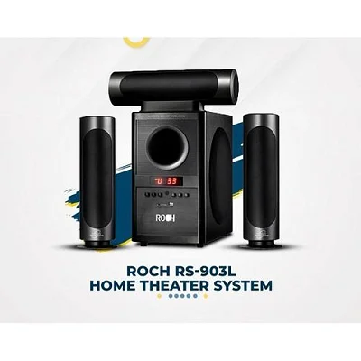 Roch 3.1 Channel Home Audio System / Sub Woofer With Remote - Black