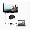 VGA To HDMI Converter Adapter Cable With Audio Output -Black