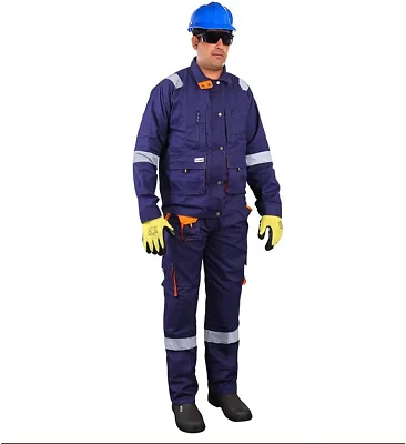 Heavy Duty Industrial Reflective Workwear- Navy