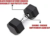7.5 Kg pair rubber dumbells - Black
