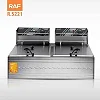12L RAF Professional Double-Tank Electric Deep Fryer - multicolor
