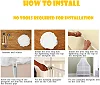 Mosqutio Net for Crib Baby Cot Bed Canopy Dome Drape Kid's Bed Netting Fly Insect Protection with Clamp Holder/Rod/Stand Heart,White
