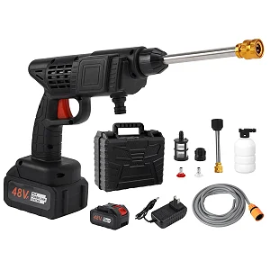 48V Rechargeable High Pressure Car Washer Gun 1 battery
