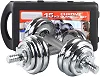 Dumbells 15Kg Set - Silver, Black