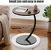 Coffee Table C- shaped table - Brown with black