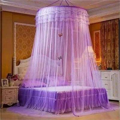 5x6 Elegant Round Mosquito Net- Pink