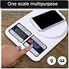 10000g LCD Digital Kitchen Tool Food Weighing Scales -White