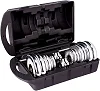 20KG Plated Adjustable Dumbbell/ Dumbells Set-Silver