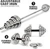 Original York Barbell And Dumbells 2025 Model Set, 50kg - Silver
