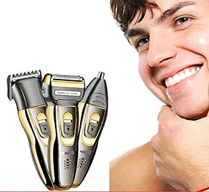 Geemy 3-in-1 Rechargeable Hair Clipper and Shaver set