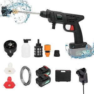 48V Rechargeable High Pressure Car Washer Gun 2 battery