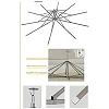 5x6 Umbrella Structure Canopy Bed Net-Cream