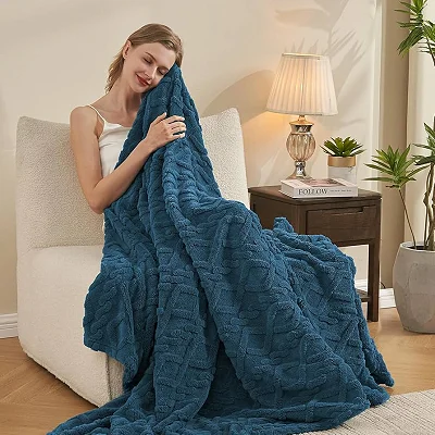 5x6 Ultra Soft Warm Throw Fleece Blanket - Multicolor