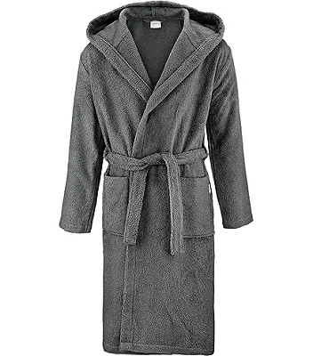 Men's Cotton Bathrobe - Grey