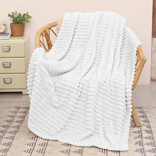 5*6 Soft Fleece Blanket Fit - White