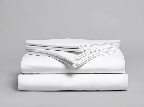 6x6 6pcs Fitted Bedsheets  With 4 Pillowcases - White