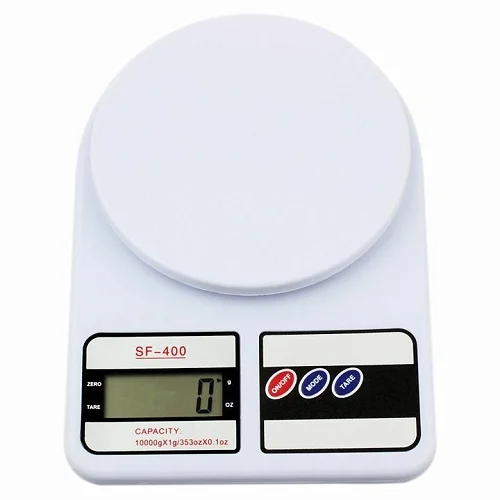 10000g LCD Digital Kitchen Tool Food Weighing Scales -White