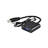 VGA To HDMI With Audio Pin Cable - Black