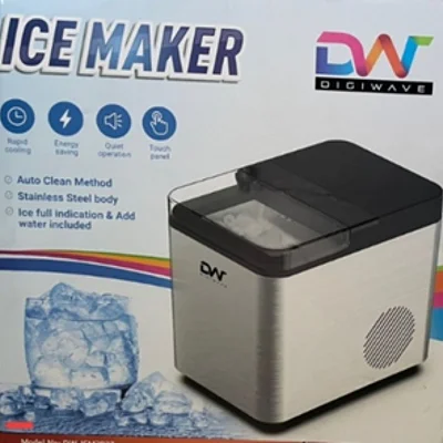 Digiwave Ice Cube Maker 12-15kgs  - Silver &amp; Black (
