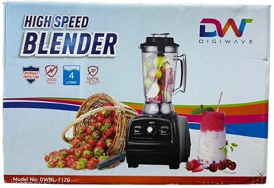 Digiwave Commercial Blender 4Litres 100% Copper Motor - Red &amp; Black (Copy)