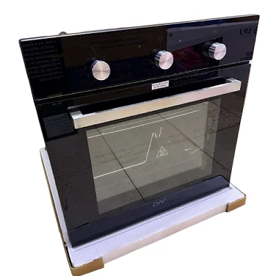 Digiwave 60x60cm Inbuilt Oven With Tray, Rotisserie, Grill Timer, Turbo Fan - Black