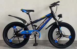 Size 20 Kids Sports Bicycle (9- 14 Years) With Dual Brakes And Designs Vary-Multicolours