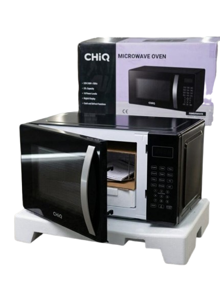 Chiq 25L Digital Microwave Oven with Grill - Black