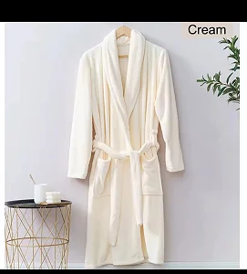 Cotton Bathrobe - Cream