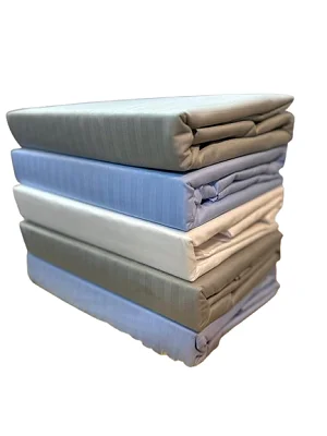 5x6 4pc Egyptian Striped Bedsheets ( 2Pillowcases 2 Bedsheets) - Choose Color
