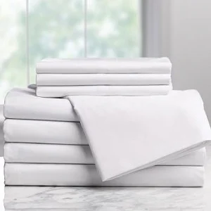 6x6 6pcs Fitted Bedsheets With 4 Pillowcases - White