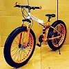 Fat Tire Black 26 Inch Aluminium Frame Mountain Bike