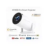 ULTRA HD mini Smart Projector With Android TV, WiFi Bluetooth Projector - White