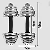 30kg Chrome Anti Rust Dumbbells / Dumbells Set -Silver