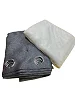 2 Pcs Curtain pieces 2 by 1.5m & 3m White Net - Grey