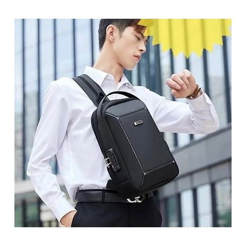 Wiresoon Cross Body Bag With USB Charging port - Black