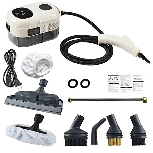 Steam Cleaner, High Pressure High-Temperature House Steamer, Multipurpose Handheld Steam Cleaning Machine - White