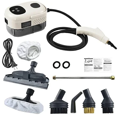 Steam Cleaner, High Pressure High-Temperature House Steamer, Multipurpose Handheld Steam Cleaning Machine - White