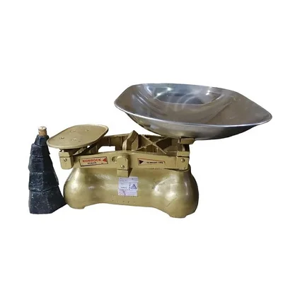 UNBS Certified Original  Mechanical Weighing Scale With 6 Stones - Gold