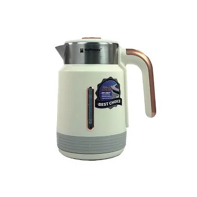Hoffmans 2.5L Electric Percolator Kettle for Milk, Tea &amp; Cooking - Cream