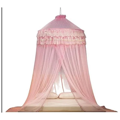 5x6 King Size  Elegant Round Mosquito Net- Pink