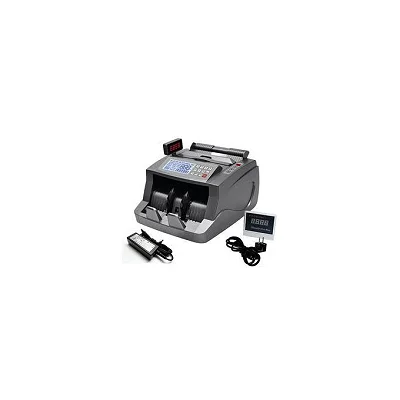 Bill Counter Machine Money Counting Machine Fake Notes Detector - Grey
