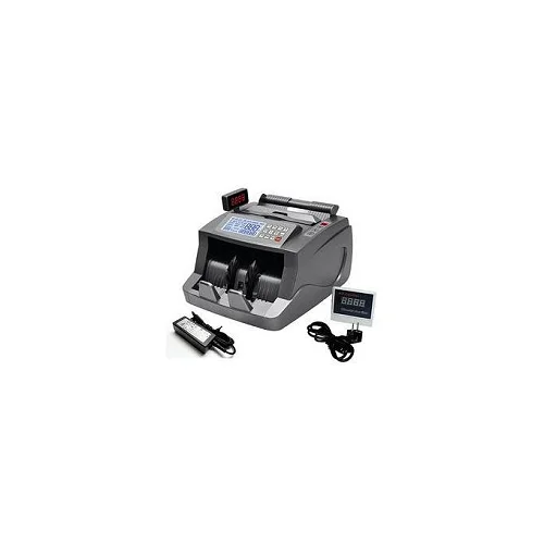 Bill Counter Machine Money Counting Machine Fake Notes Detector - Grey