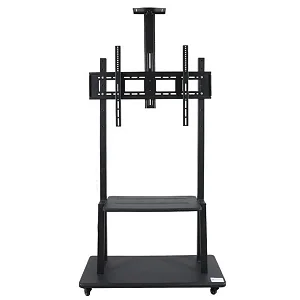 Movable TV Mount- Conference TV Mount Suitable For 25 Inch To 75 Inch- Best Quality- Black