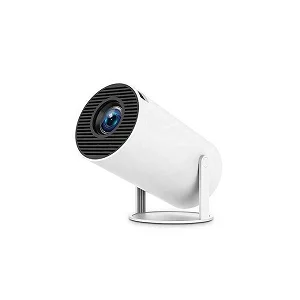ULTRA HD mini Smart Projector With Android TV 5G WiFi Bluetooth Projector 4k Supported,Mini Portable Outdoor Movie Projector Compatible IOS,Android - white