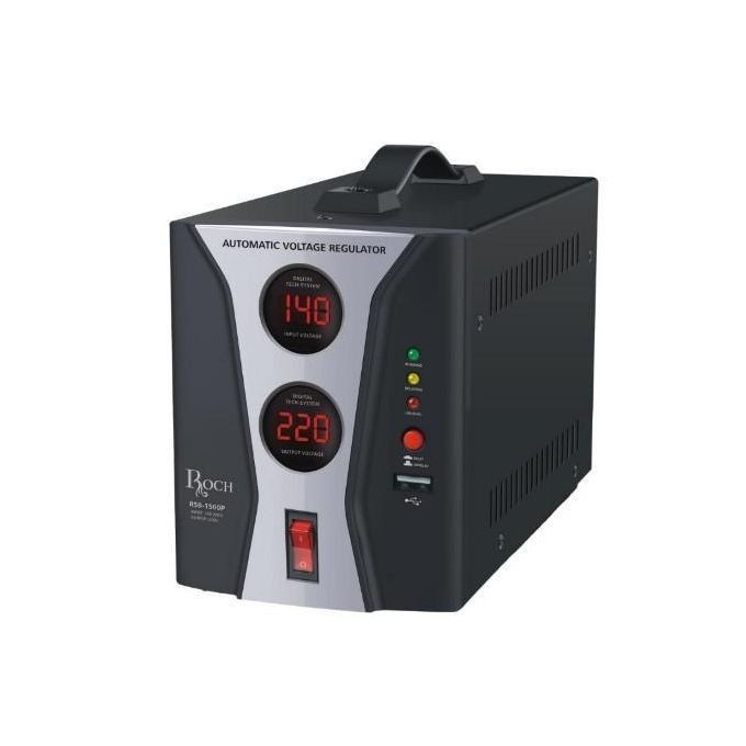 Roch Automatic Voltage Regulator/Stabilizer/Power Protector - Black