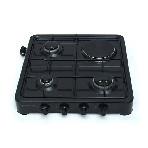 Blueflame 3 Gas +1 Electric Stove burner Table Top Cooker - Black