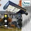4G 2-in-1 Solar Street Light Camera Outdoor, 12MP Dual Lens PTZ Wireless Security Cam, Two-Way Audio, Motion Detection, Night Vision, IP66 Waterproof, Home Surveillance System - Multicolor